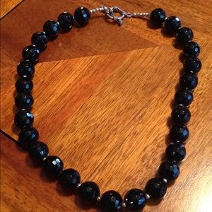 Beautiful black bead necklace